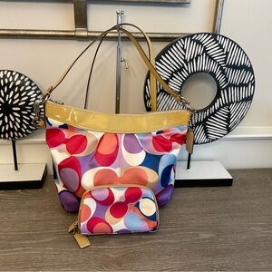 Coach Multicolor Shoulder Bag Set